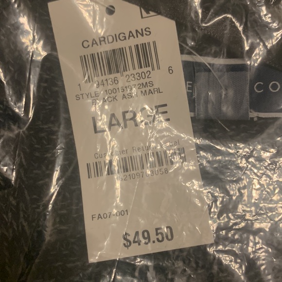 NWT Karen Scott Popcorn Knit Cardigan - Picture 5 of 5